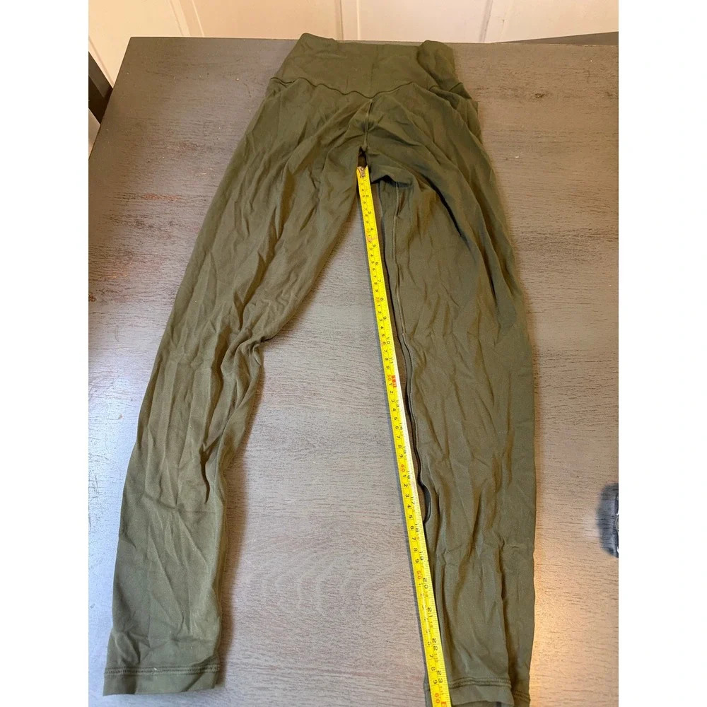 OFFLINE by Aerie Real Me Crossover 7/8 Leggings Olive Green High Rise Medium